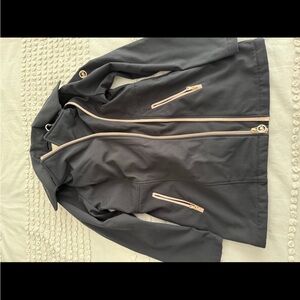 Michael Kors Charcoal Jacket with Gold Zippers